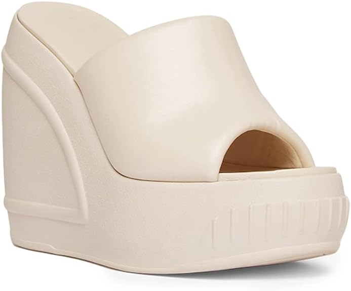 Chic Rubber Platform Wedge Sandals