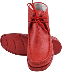 Men's Genuine Leather Black Moccasin Style Boots