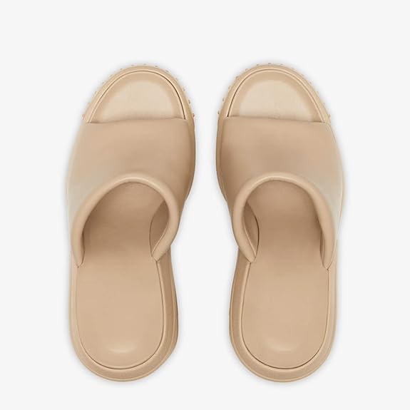 Chic Rubber Platform Wedge Sandals