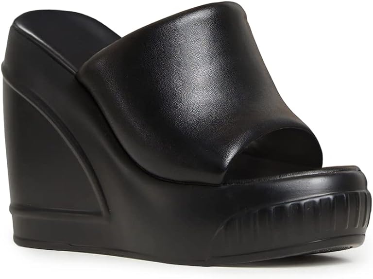 Chic Rubber Platform Wedge Sandals