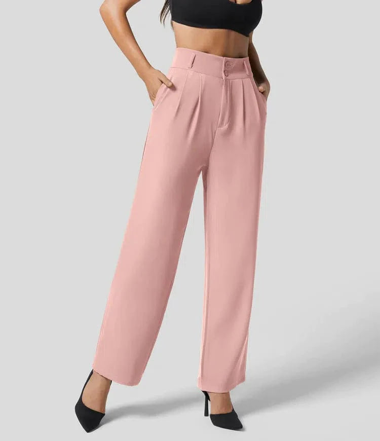 High-waisted casual pants