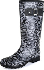 Water Resistant Gray Stylish Rain Boots Water Shoes