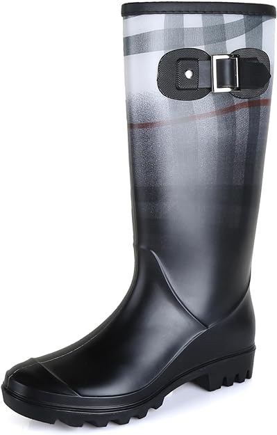 Water Resistant Brown Stylish Rain Boots Water Shoes