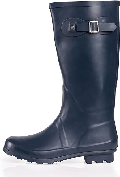 Navy Blue Waterproof Rain Boots Water Shoes