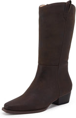 Royal Blaze Coffee Cowboy Mid Calf Western Boots