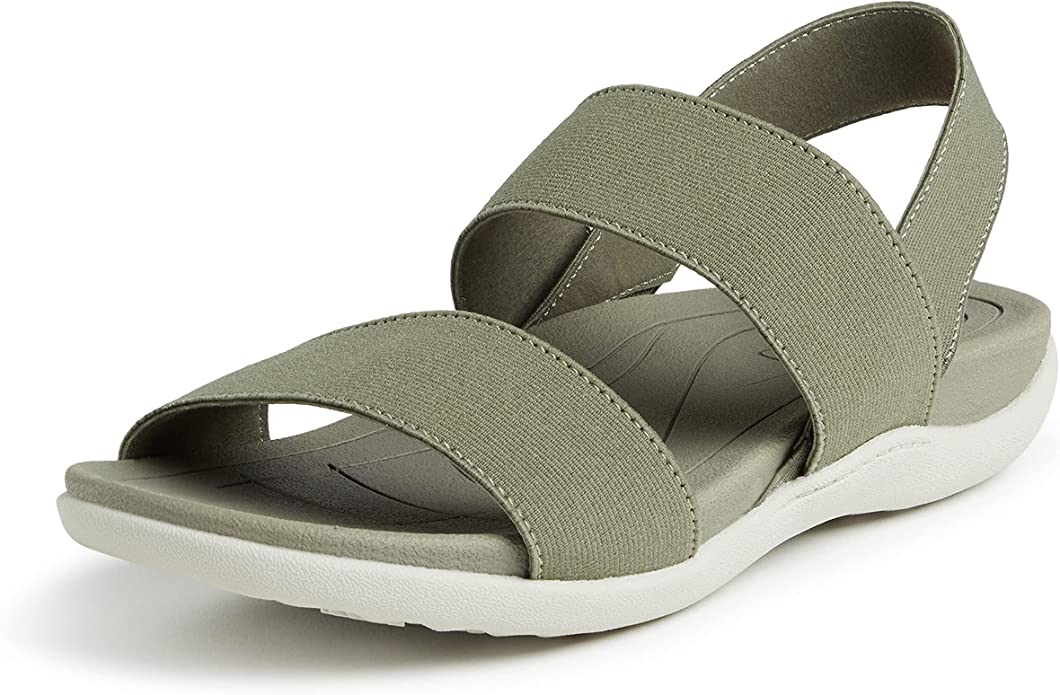 Comfy Black Sling Back Rubber Strappy Sandals