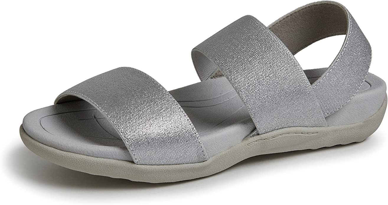 Comfy Black Sling Back Rubber Strappy Sandals