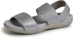 Comfy Black Sling Back Rubber Strappy Sandals
