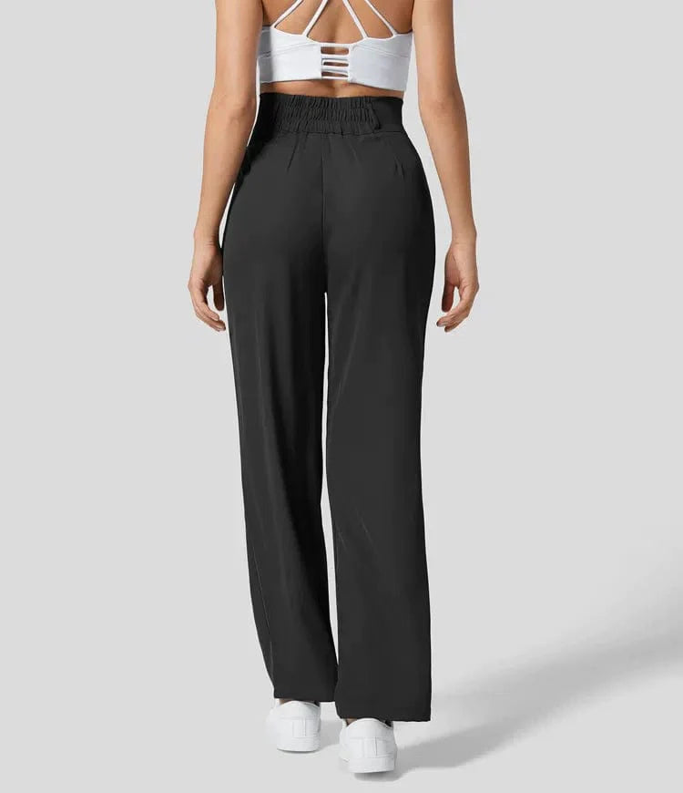 High-waisted casual pants