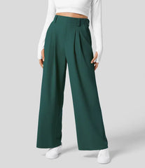 HIGH-WAISTED WORK TROUSERS