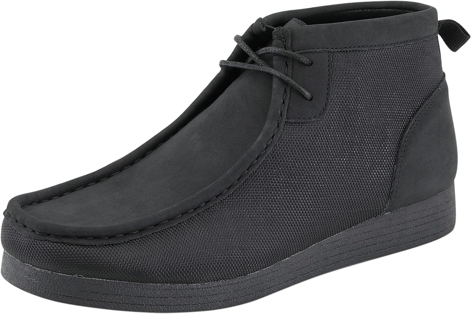 Men's Dark Blue Lace Up High Top Suede Boots