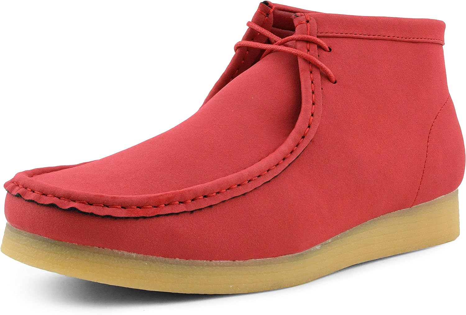 Men's Dark Blue Lace Up High Top Suede Boots