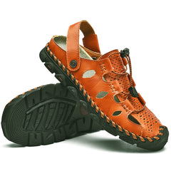 Men's Leather Camel Anti-Slip Outdoor Sandals