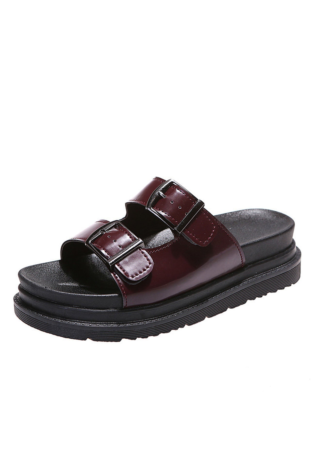 New Fashion Spring Outfit Buckle Platform Slide Sandals