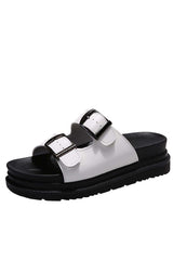 New Fashion Spring Outfit Buckle Platform Slide Sandals
