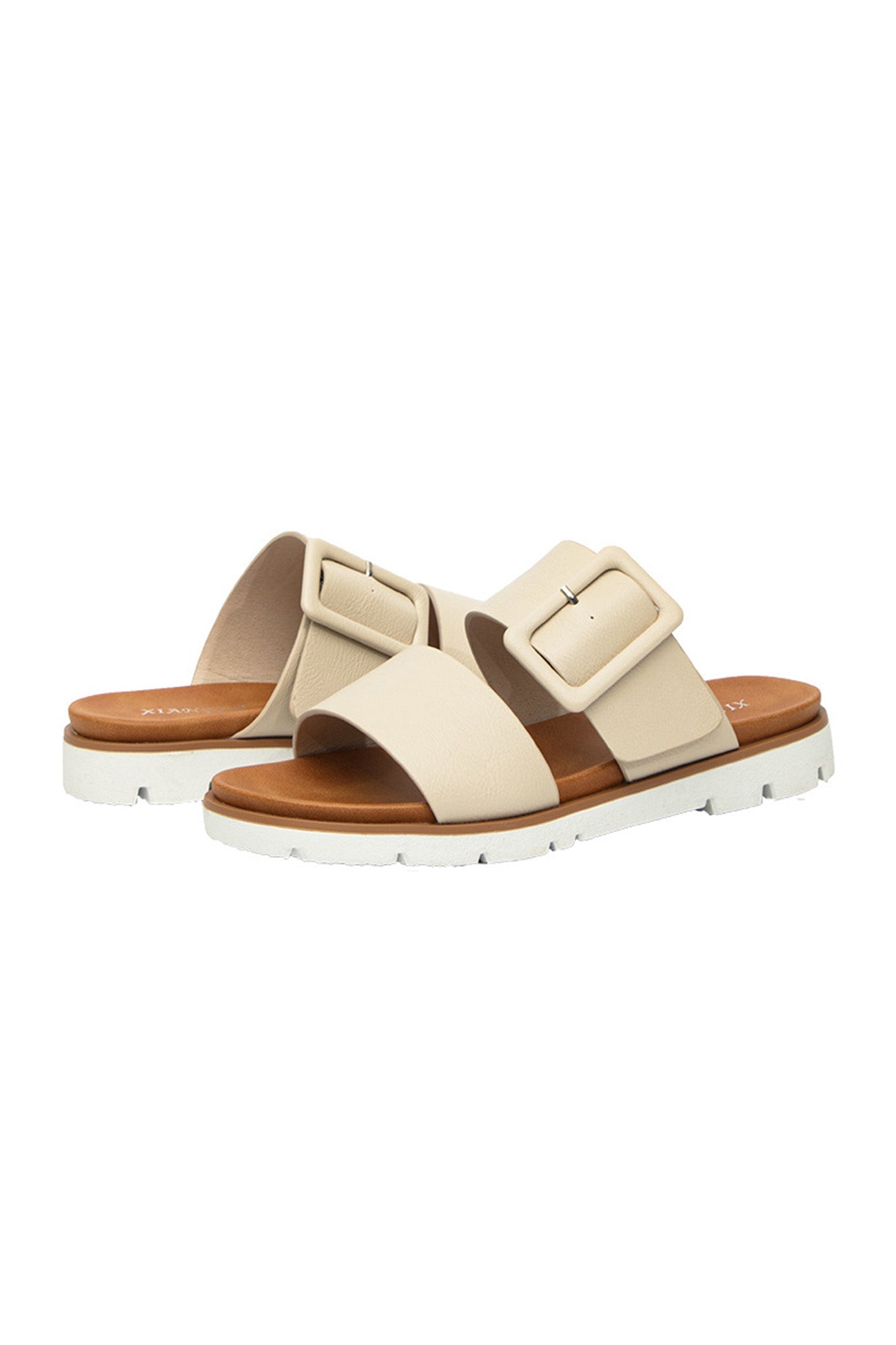 New Fashion Spring Outfit Buckle Strap Platform Slide Sandals