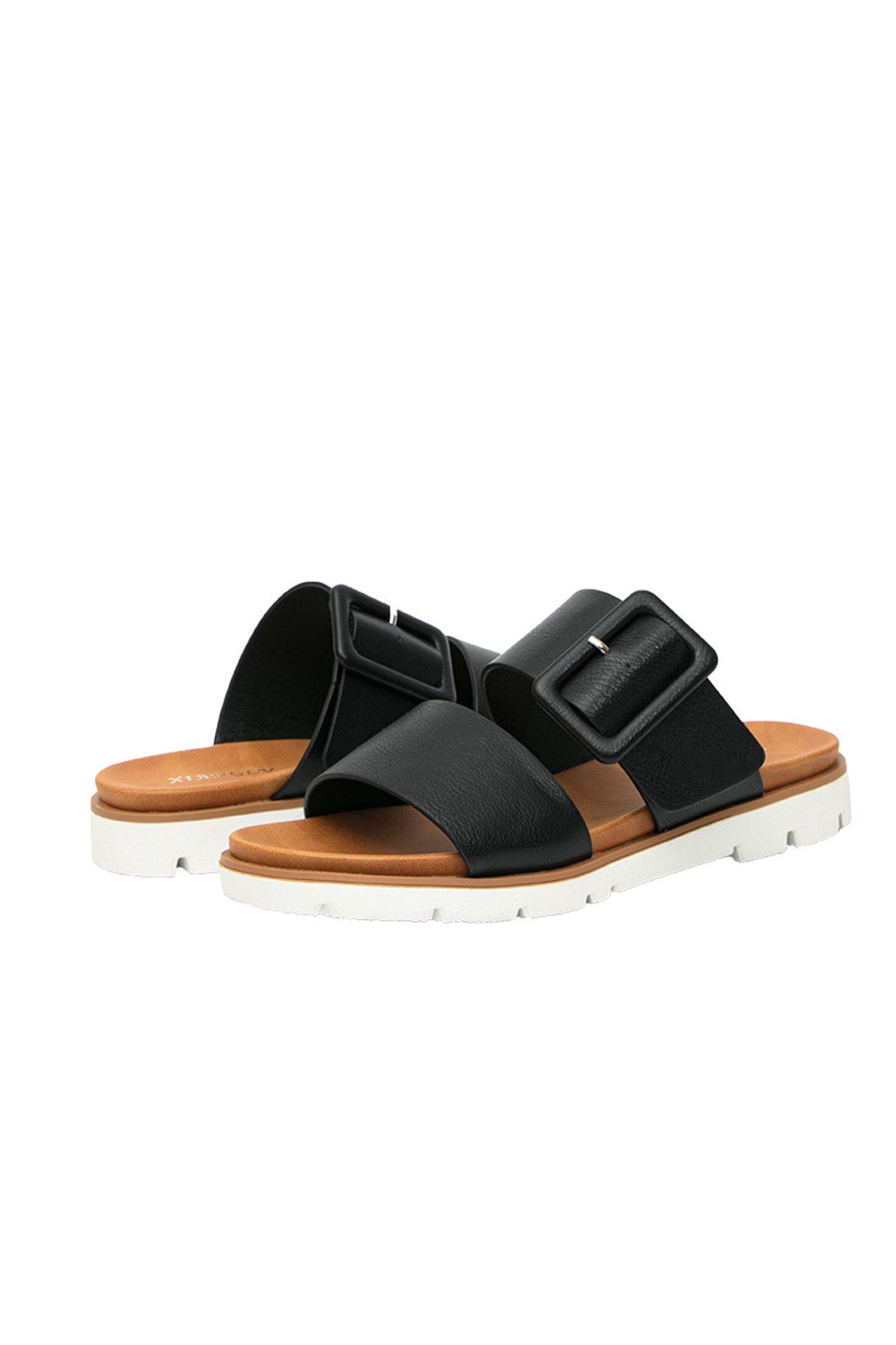 New Fashion Spring Outfit Buckle Strap Platform Slide Sandals