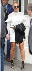 Shoe Secret Black Open Toe Clear Perspex Ankle Boots