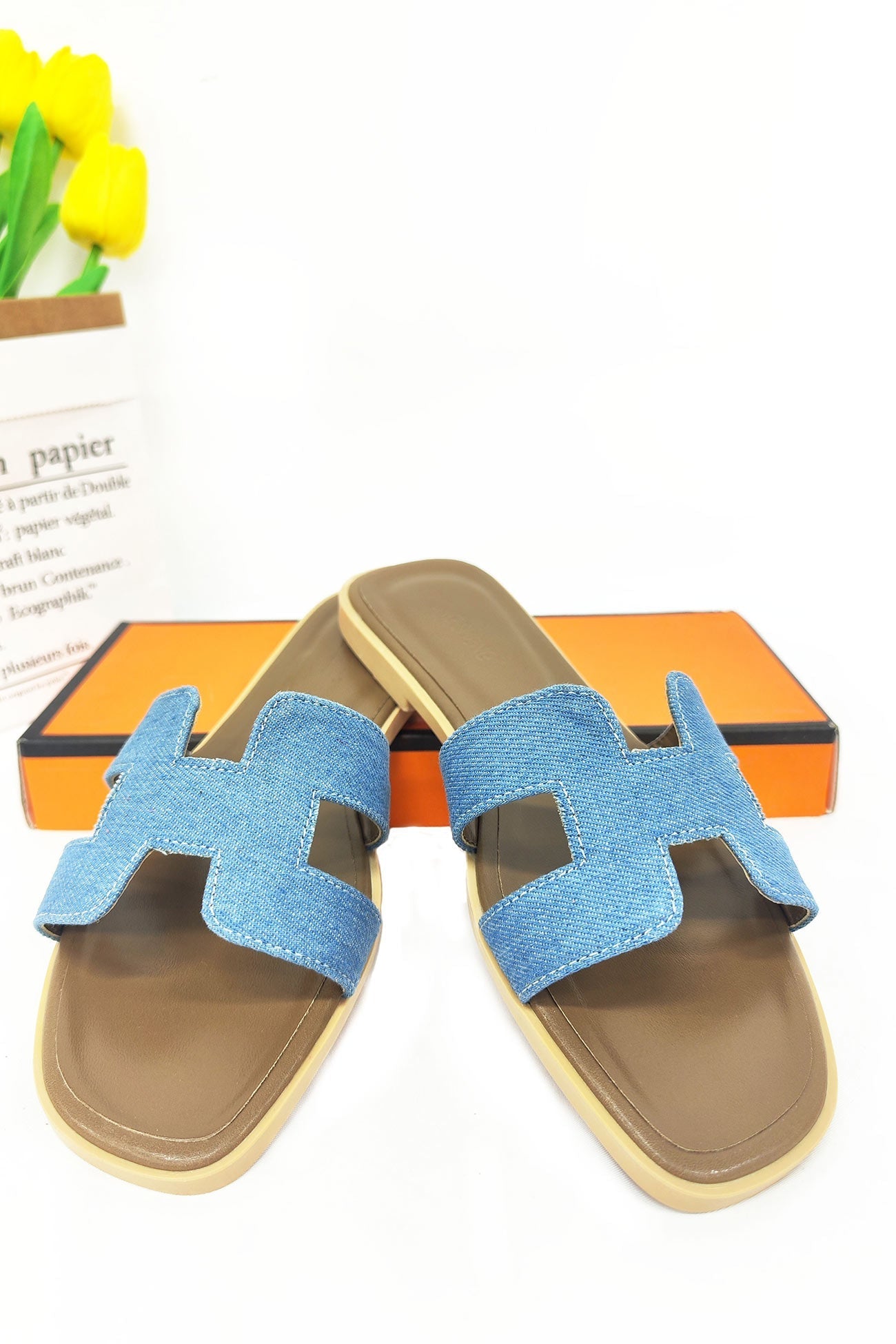New Fashion Spring Outfit Casual Flat Slide Sandals