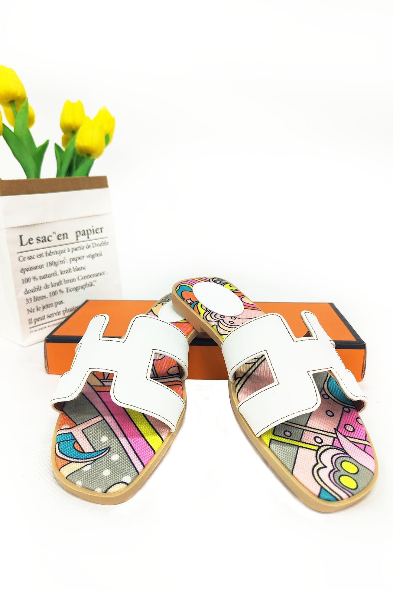 New Fashion Spring Outfit Casual Flat Slide Sandals