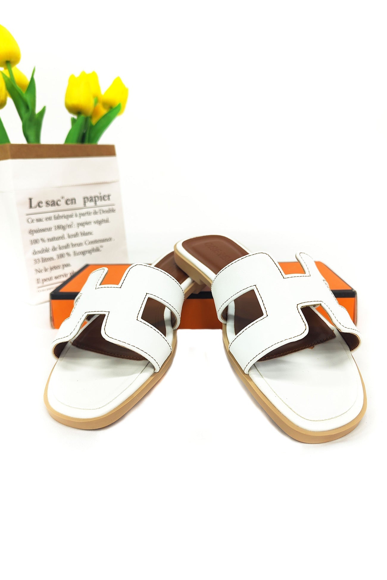 New Fashion Spring Outfit Casual Flat Slide Sandals
