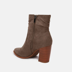 Cedar Brown Slouchy Suede Ankle Boots