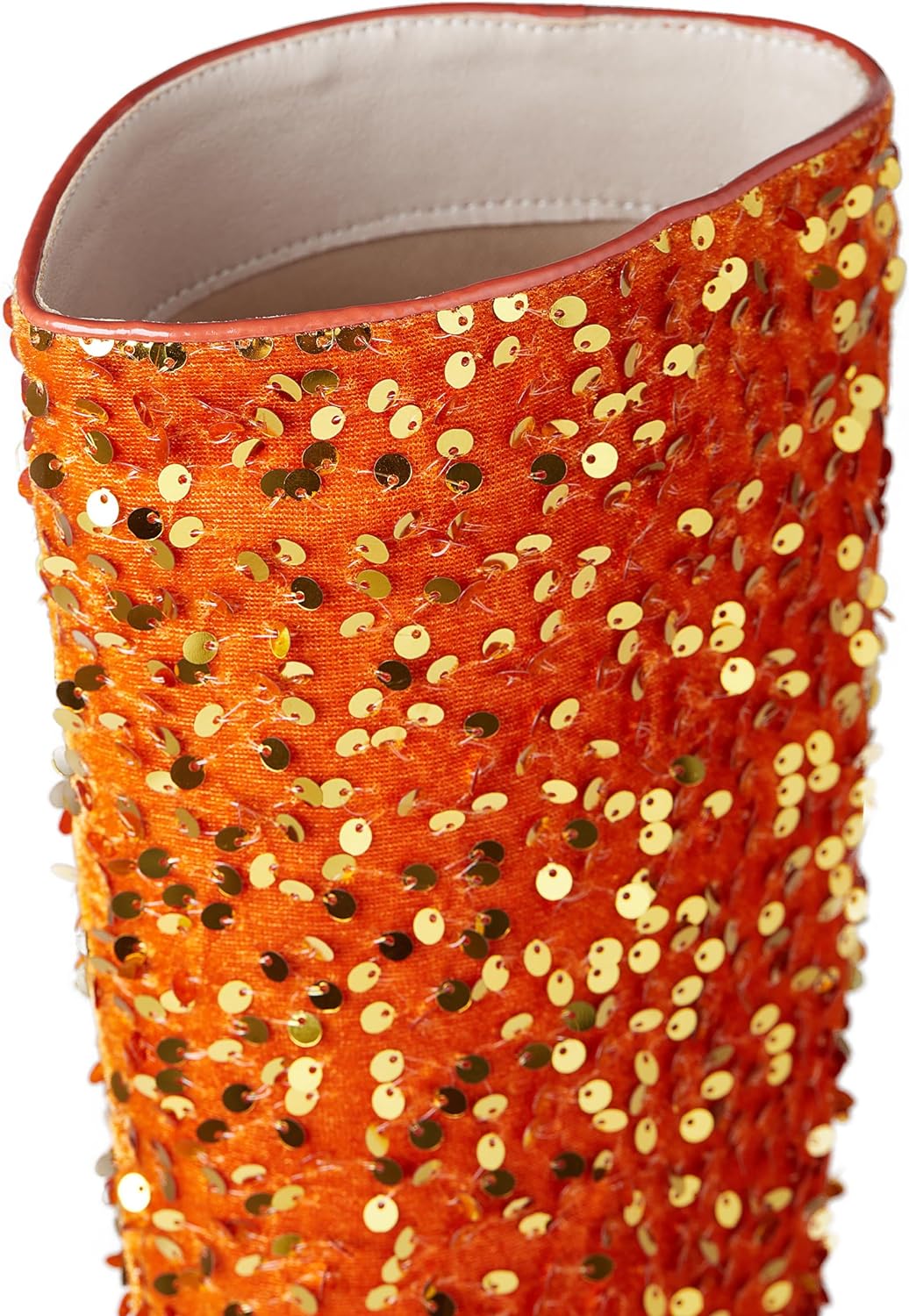 Black Rhinestone Sequin Square Toe Mid Calf Boots