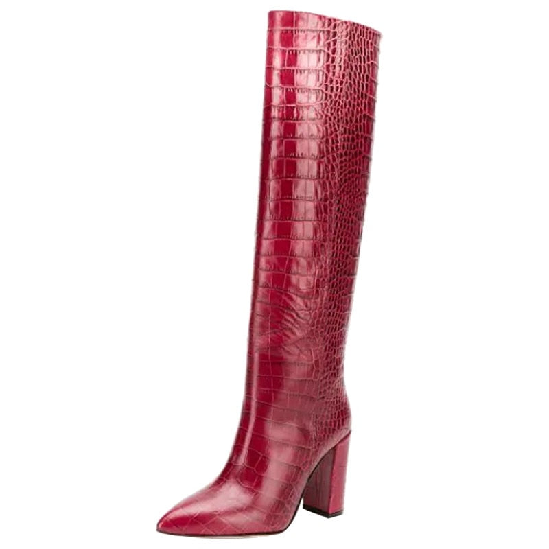Croco and Serpentine Prints Boots