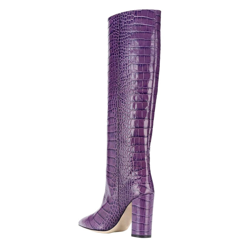 Croco and Serpentine Prints Boots
