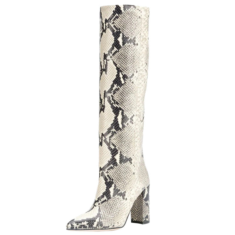 Croco and Serpentine Prints Boots