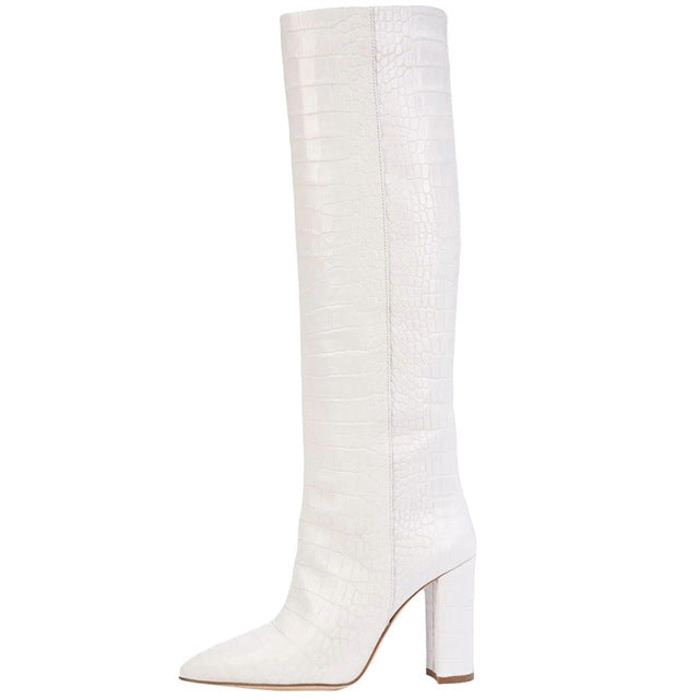 Croco and Serpentine Prints Boots