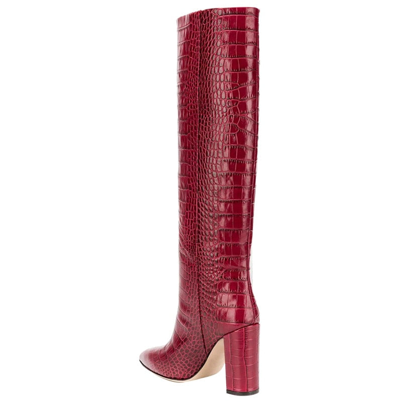Croco and Serpentine Prints Boots