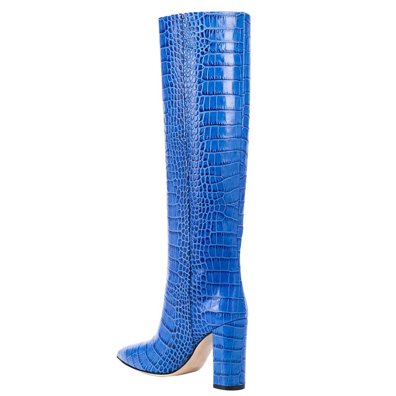 Croco and Serpentine Prints Boots