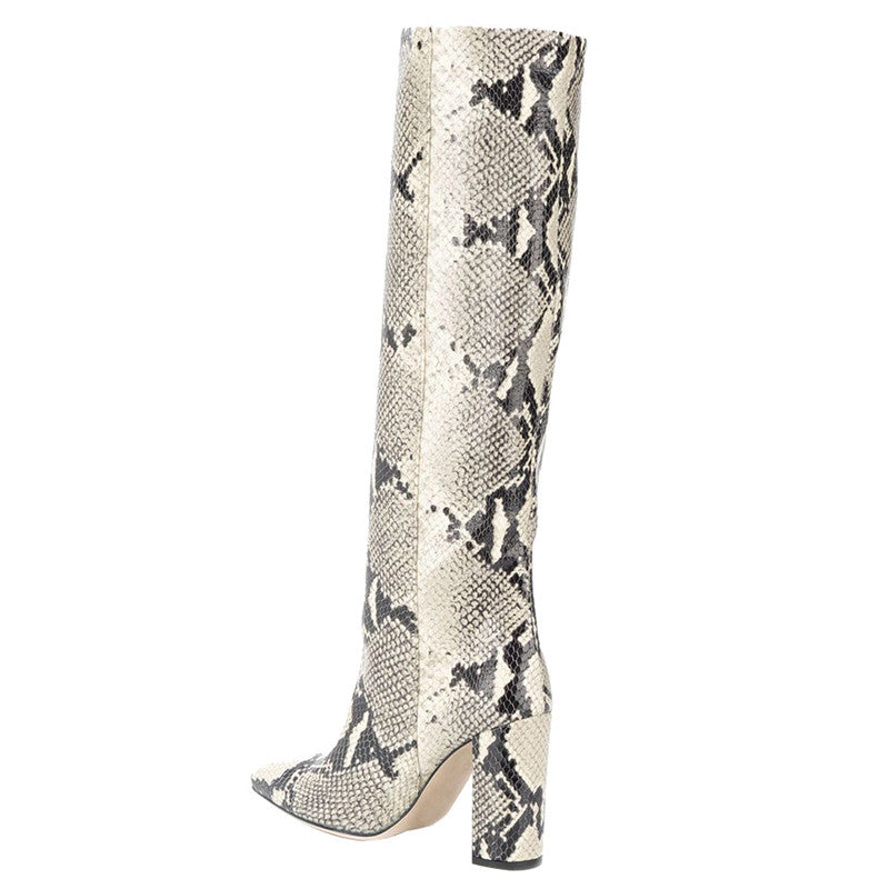 Croco and Serpentine Prints Boots