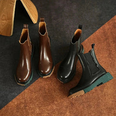 Albertina Genuine Leather Chelsea Boots