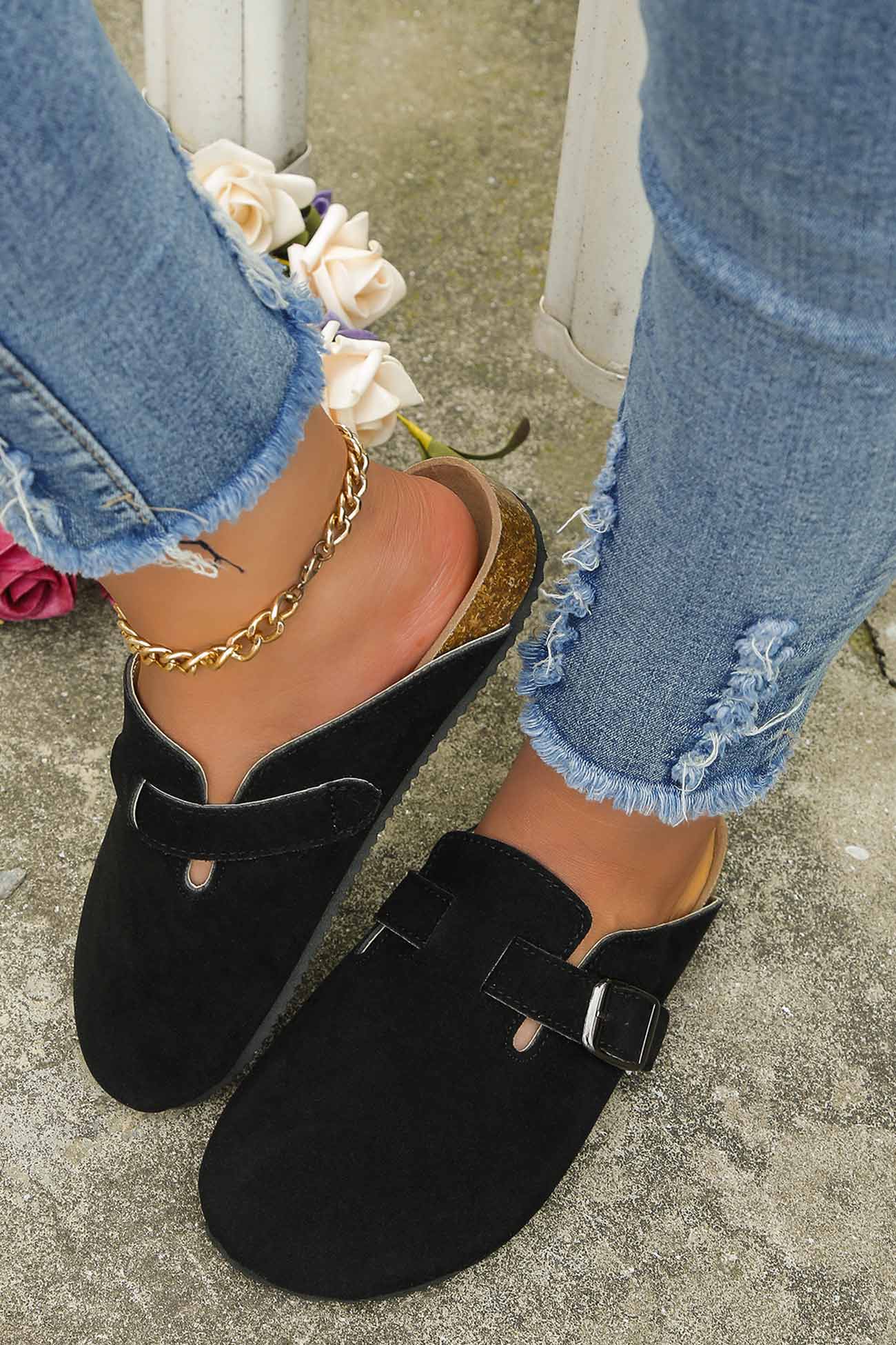 New Fashion Spring Outfit Half-toe Slip On Flat Slippers