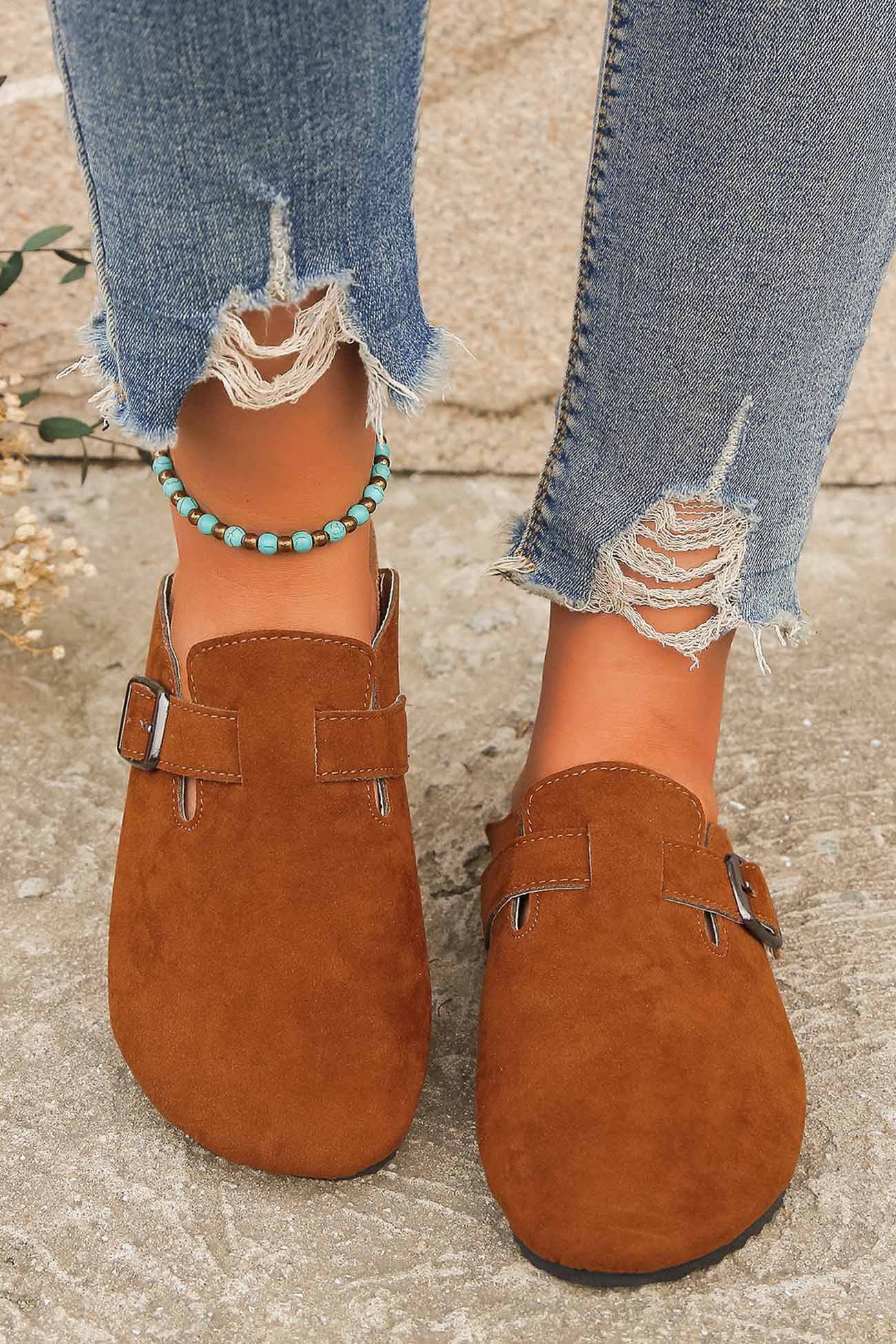New Fashion Spring Outfit Half-toe Slip On Flat Slippers