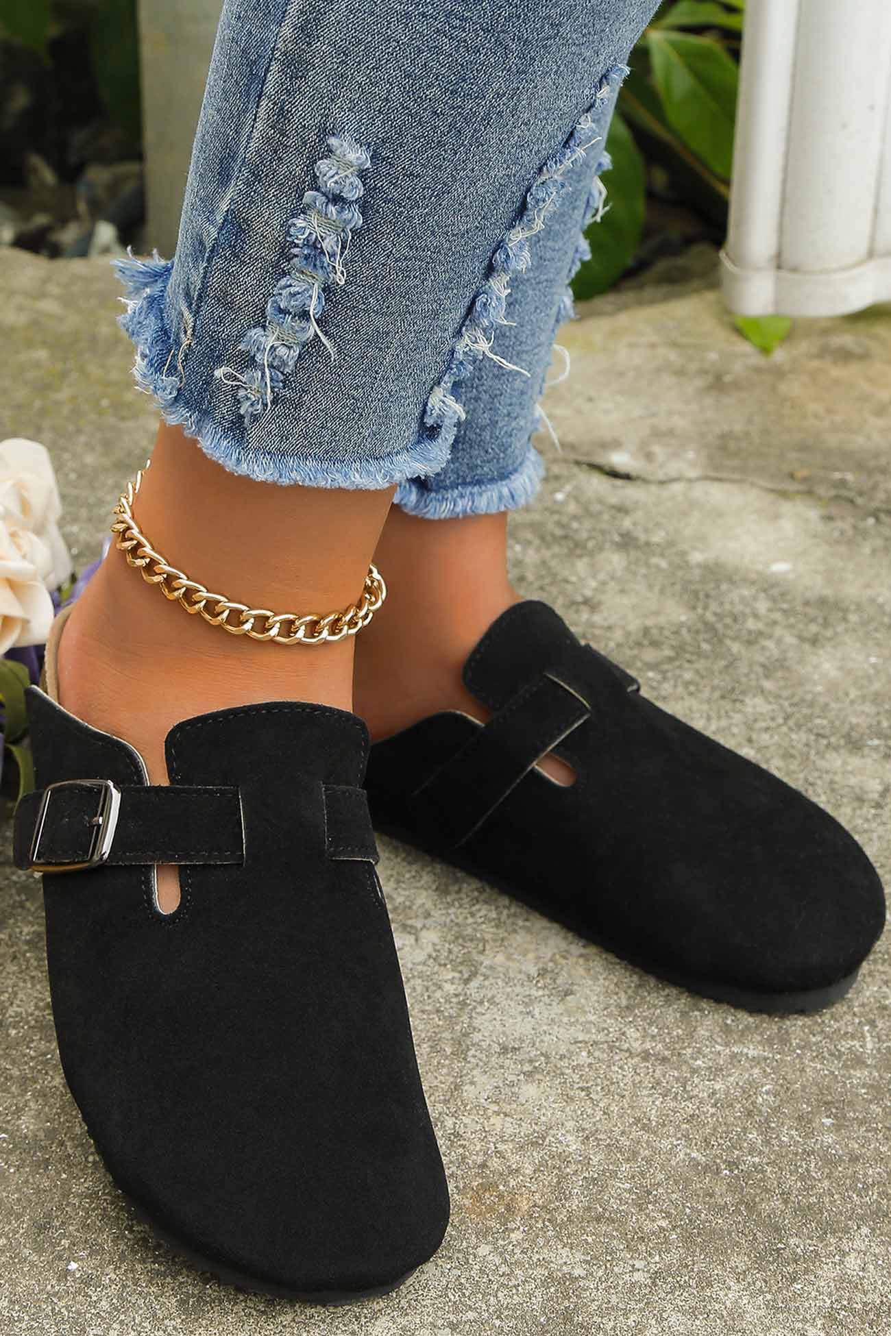 New Fashion Spring Outfit Half-toe Slip On Flat Slippers