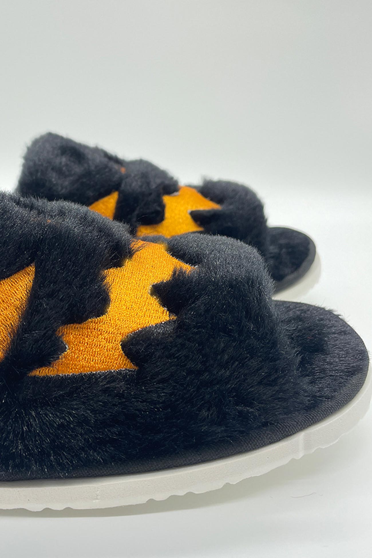 New Fashion Spring Outfit Halloween Pumpkin Flat Slippers