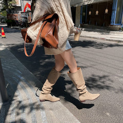 Hera Suede Knee High Boots - 2 Colors