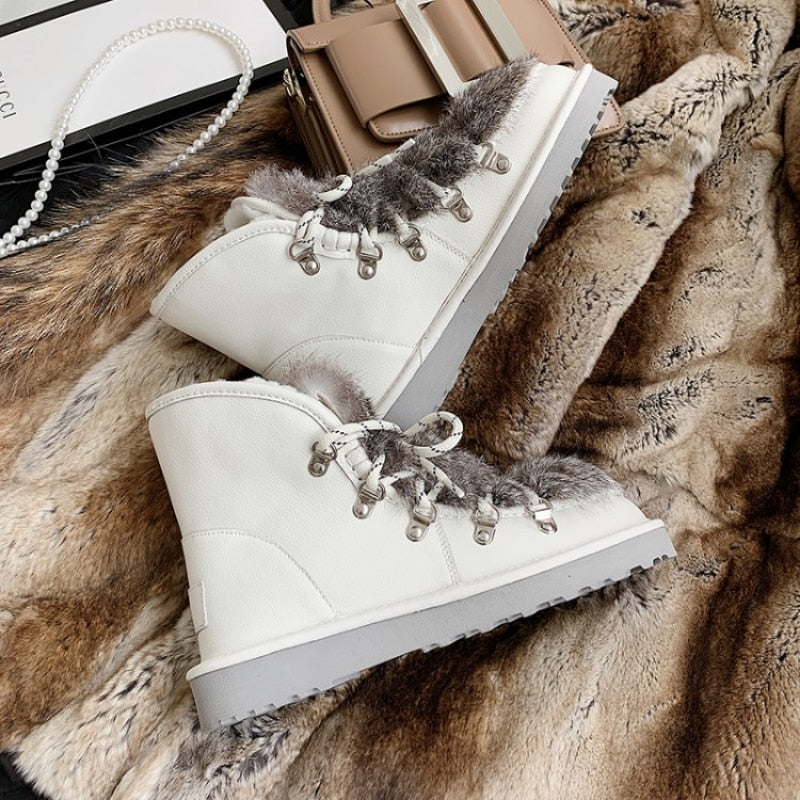 Kerttu Furry Top Snow Boots - 2 Colors