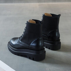 Lace Up Ankle Strap Boots For Petite Feet DS389