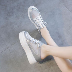 Ladies Small Size Lace Mesh Hidden Heel Sneakers SS253