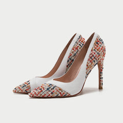 Leather Heels For Little Feet Women BS394