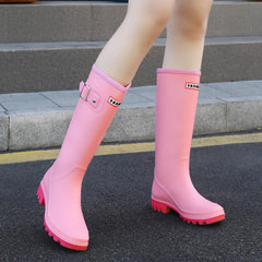 Water Resistant Pink Stylish Rain Boots Water Shoes