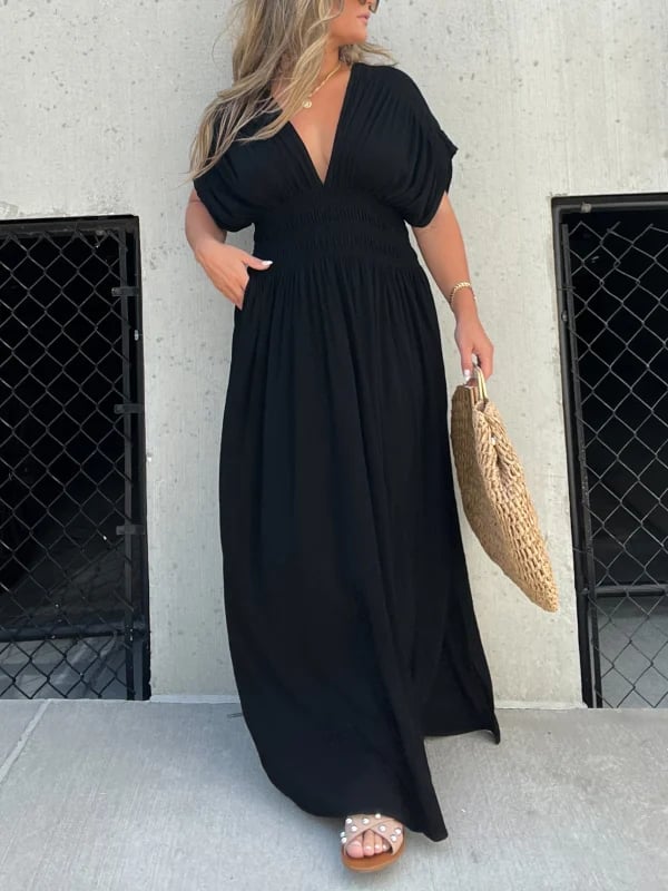 MAGALI - V-NECK DRESS