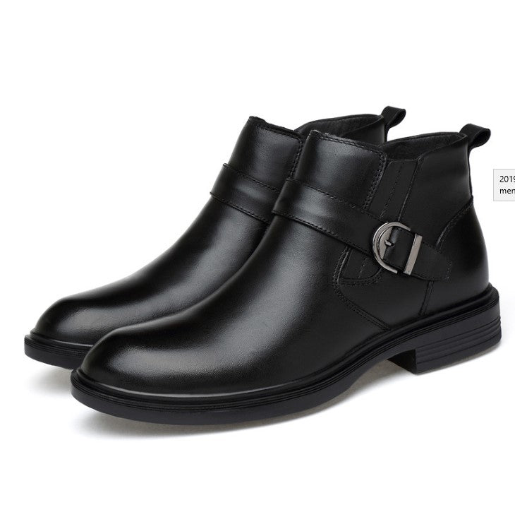 Men's Small Feet Elastic Slip On Dress Shoes MS12