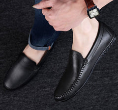 Men's Small Size Leather Loafers MS13