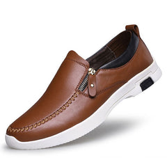 Men's Small Size Slip On Leather Loafers MS23