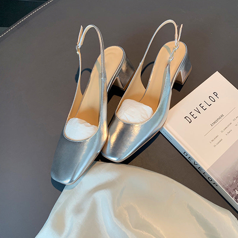 Women's For French Style Temperament Commuter Closed Toe Heels